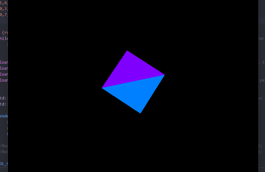 Cube rotating correctly